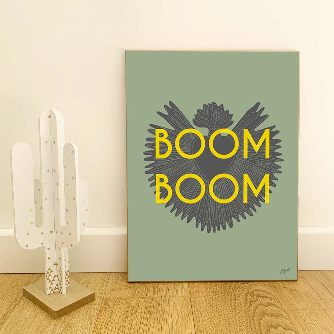 Boom Boom vert - Laminé