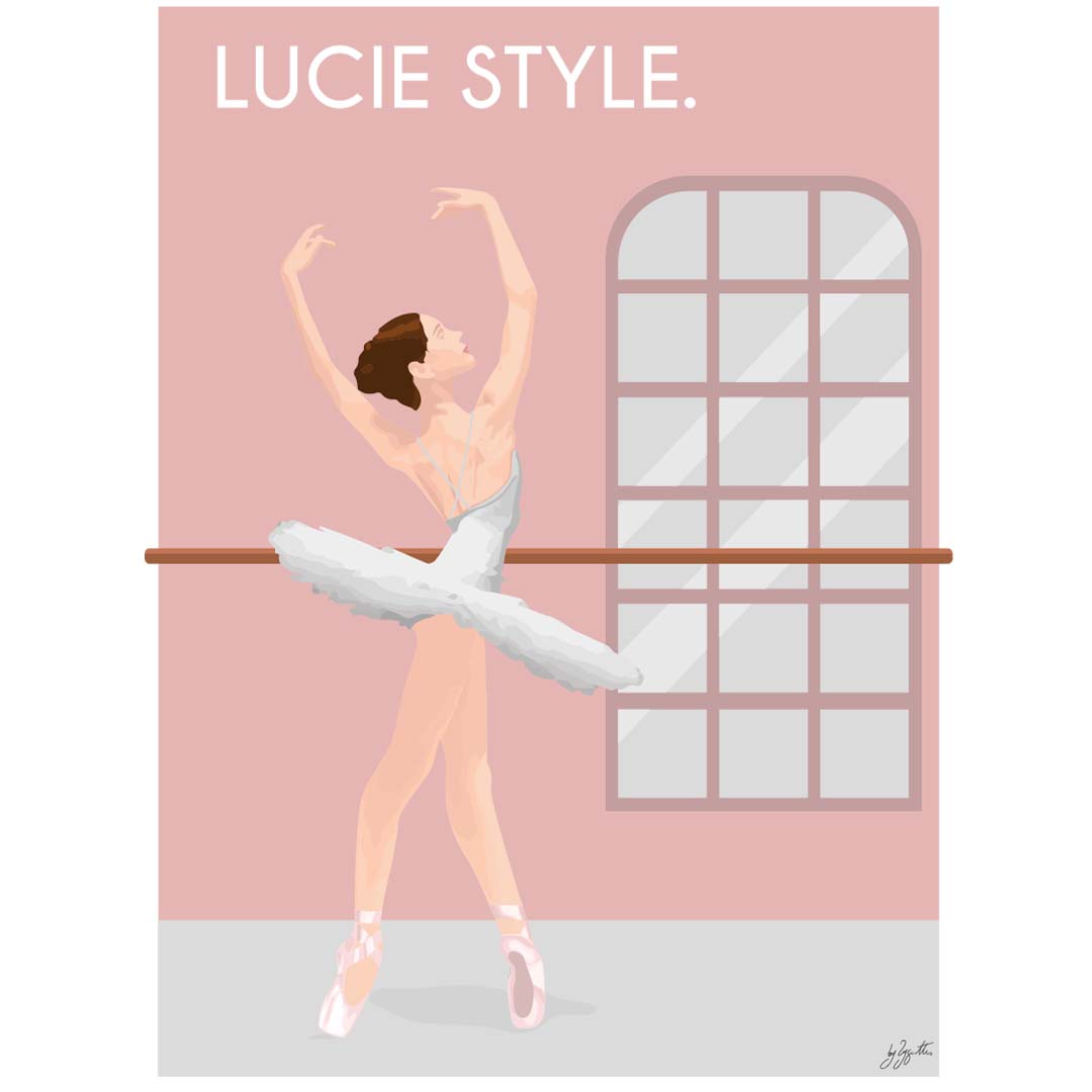 Danse style. personnalisé - bois brut