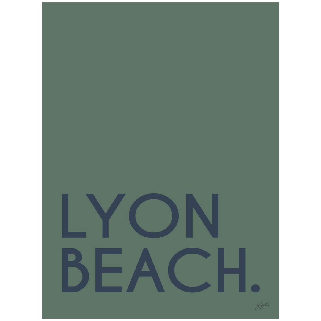 Ville Beach. Personnalisé - Laminé