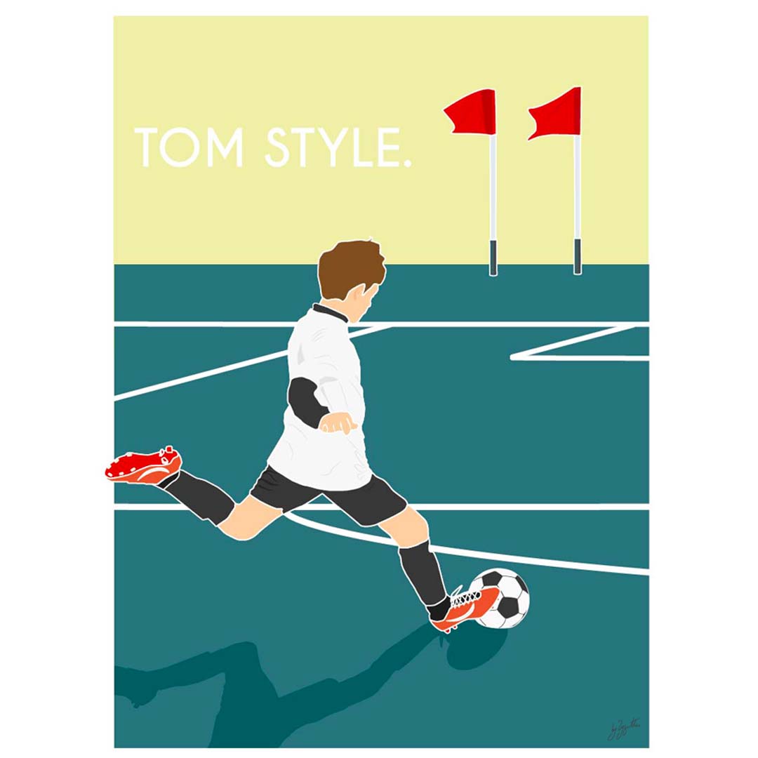 foot style. personnalisé - bois brut