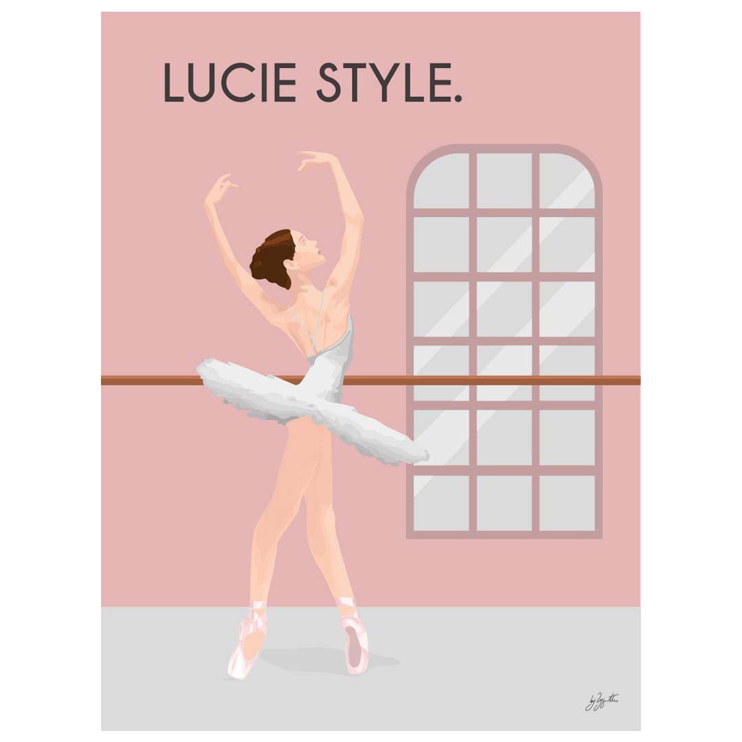 danse style. personnalisé - Laminé