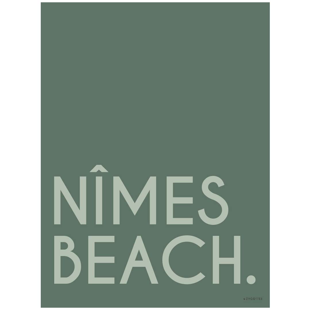 Ville Beach. Personnalisé - Laminé
