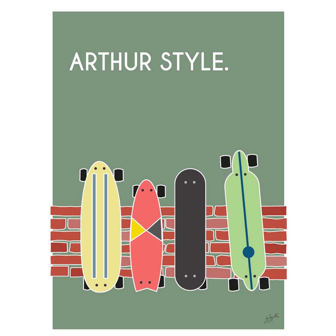 Skate style. personnalisé - bois brut