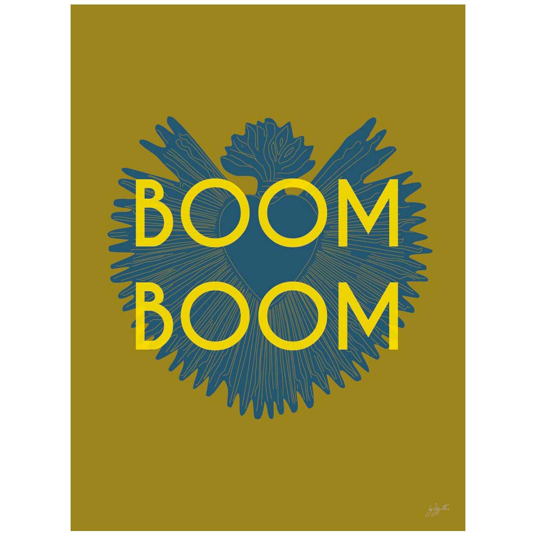 Boom Boom indian jaune - Laminé