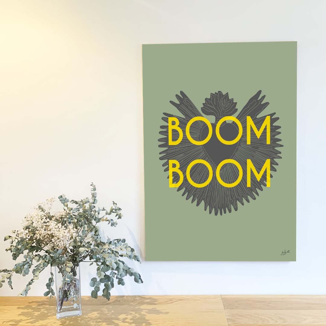 Boom Boom vert - Laminé