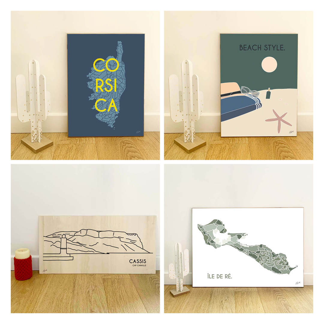 Souvenir de Vacances Personnalisé | Affiche en Bois Unique – Byzygottes