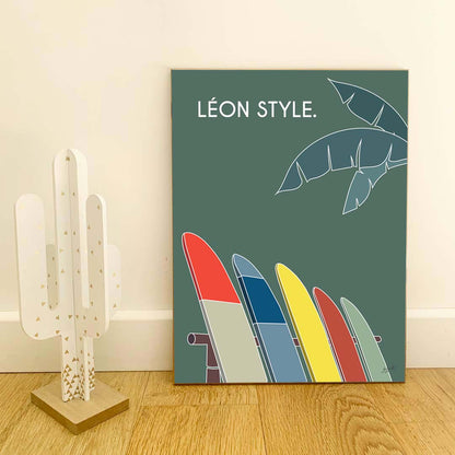 Surf Style. vert personnalisé - Laminé