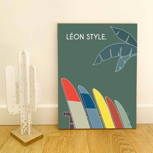 Surf Style. vert personnalisé - Laminé