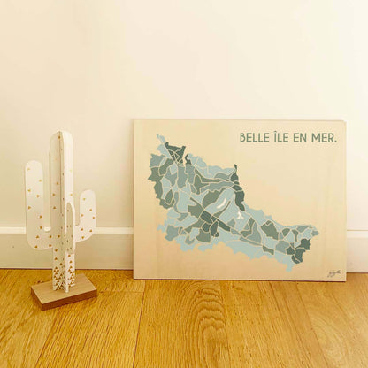 Affiche Belle-Île Bretagne – décoration murale inspirée des paysages marins et de l’océan Atlantique.