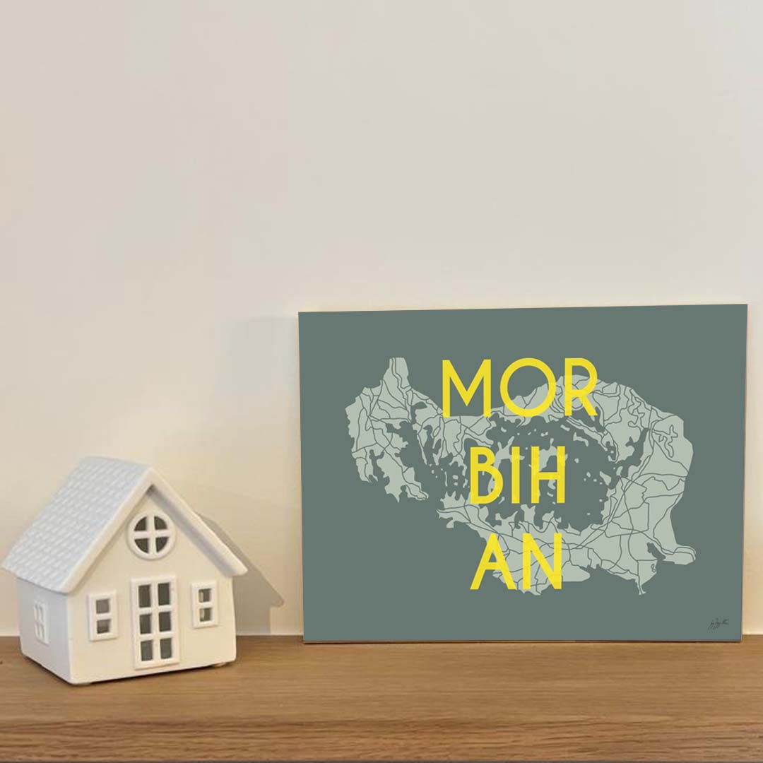 Affiche Golfe du Morbihan – décoration murale inspirée de la Bretagne Sud et de ses paysages maritimes