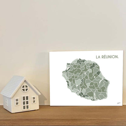 Affiche La Réunion – décoration murale inspirée de l’océan Indien, des lagons et des paysages réunionnais