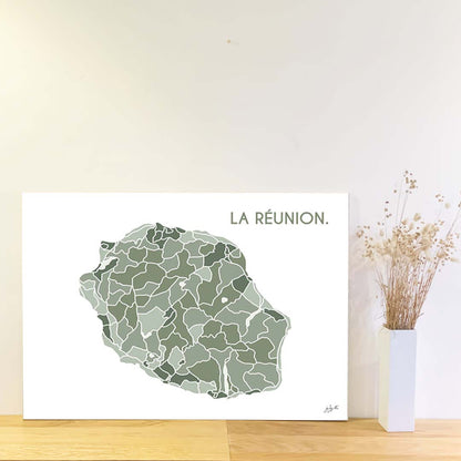 Affiche La Réunion – décoration murale inspirée de l’océan Indien, des lagons et des paysages réunionnais