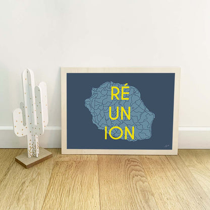 La Réunion – décoration murale inspirée de l’océan Indien, des lagons et des paysages réunionnais