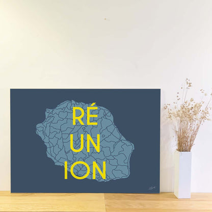 Affiche La Réunion – décoration murale inspirée de l’océan Indien, des lagons et des paysages réunionnais