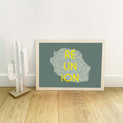 La Réunion – décoration murale inspirée de l’océan Indien, des lagons et des paysages réunionnais