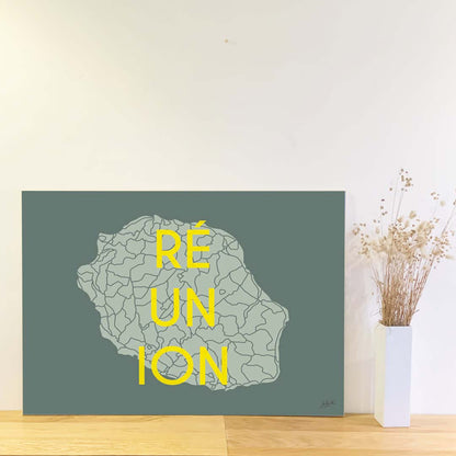 Affiche La Réunion – décoration murale inspirée de l’océan Indien, des lagons et des paysages réunionnais