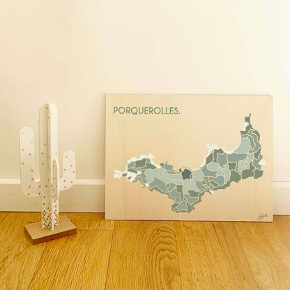 Affiche Porquerolles Méditerranée – décoration murale inspirée des plages et paysages de l’île de Porquerolles.  