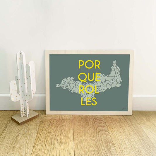 Affiche Porquerolles Méditerranée – décoration murale inspirée des plages et paysages de l’île de Porquerolles.  