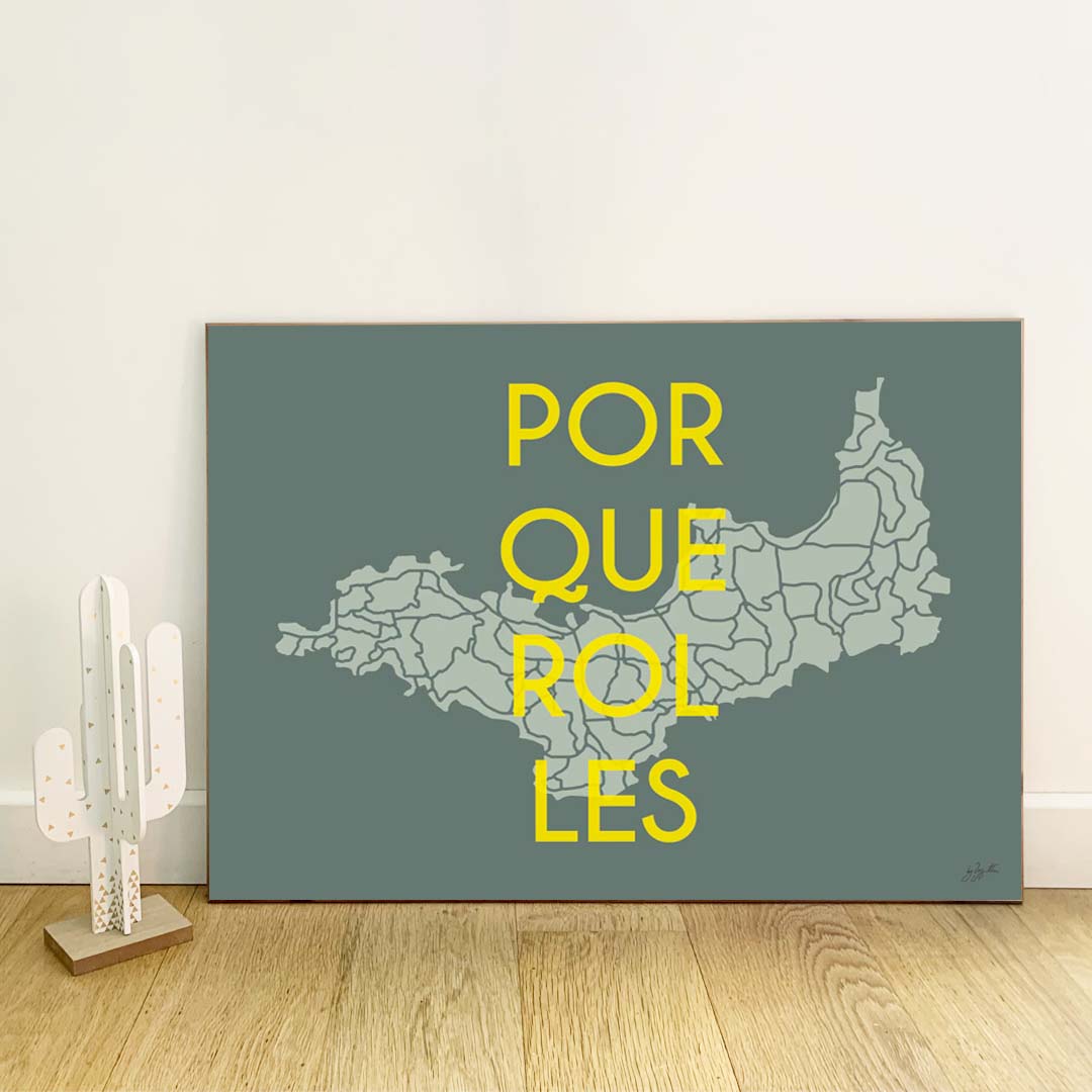 Affiche Porquerolles Méditerranée – décoration murale inspirée des plages et paysages de l’île de Porquerolles.  
