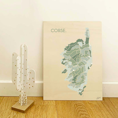Affiche Corse Île de Beauté – décoration murale inspirée des paysages corses et de la Méditerranée.