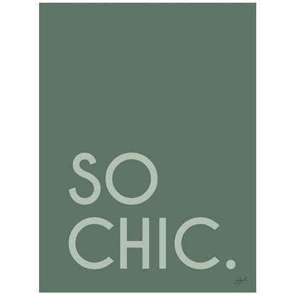 Affiche So Chic design minimaliste pour décoration intérieure élégante