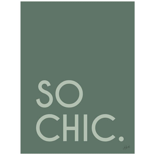 Affiche So Chic design minimaliste pour décoration intérieure élégante