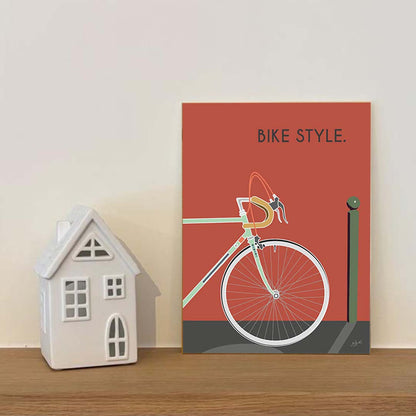 Affiche en bois Vélo