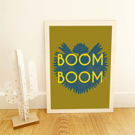 Boom Boom Indian jaune - bois brut