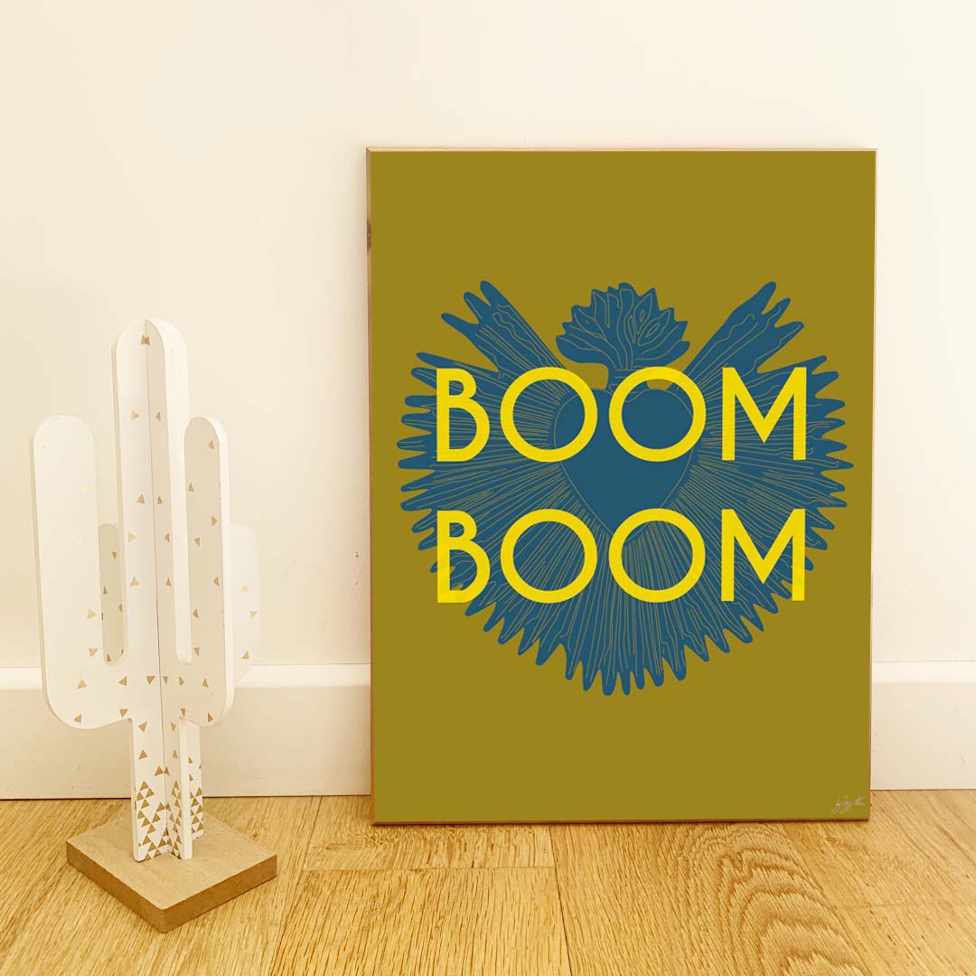 Boom Boom indian jaune - Laminé