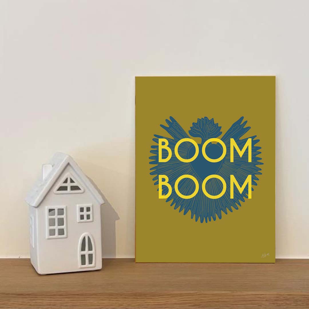 Boom Boom indian jaune - Laminé