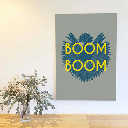 Boom Boom grey vert - Laminé