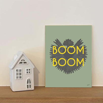 Boom Boom vert - Laminé