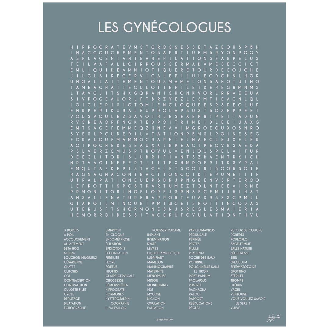 LES GYNECOLOGUES 60x80 cm