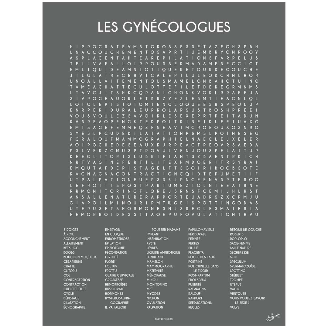 LES GYNECOLOGUES 60x80 cm