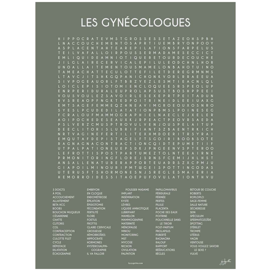 LES GYNECOLOGUES 60x80 cm