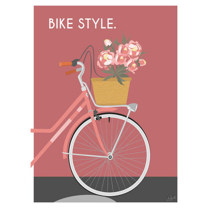 Bike style. pink bois brut