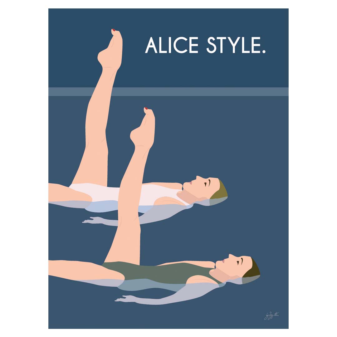 Aqua style. personnalisé - bois