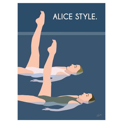 Aqua style. personnalisé - bois