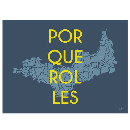 Affiche en bois brut sur l'île de Porquerolles