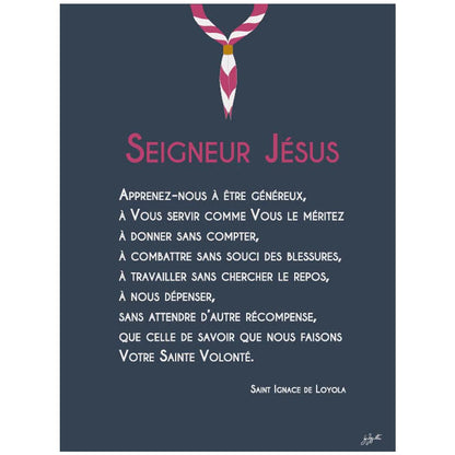 Affiche en bois Prières Scoute