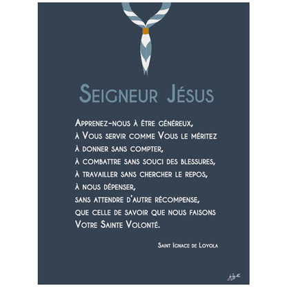 Affiche en bois Prières Scoute