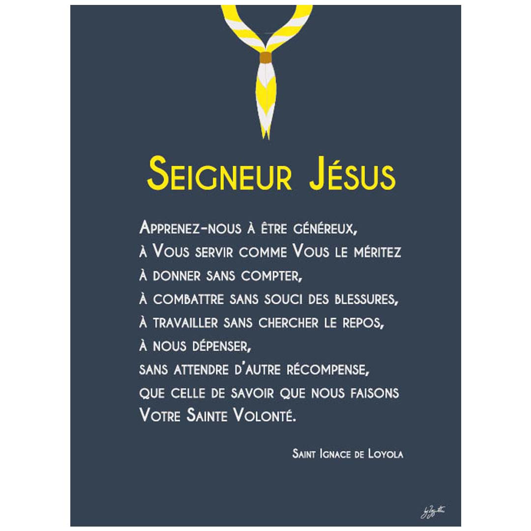 Affiche en bois Prières Scoute