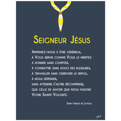 Affiche en bois Prières Scoute