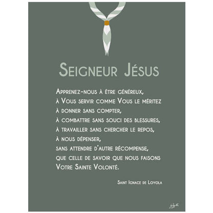 Affiche en bois Prières Scoute