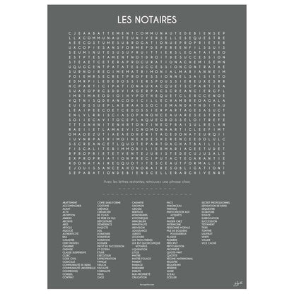 LES NOTAIRES 70x100 cm