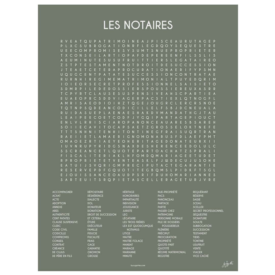 LES NOTAIRES 60x80 cm