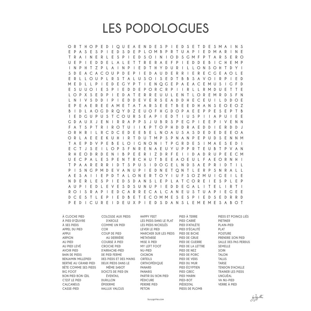 LES PODOLOGUES 50x70 cm