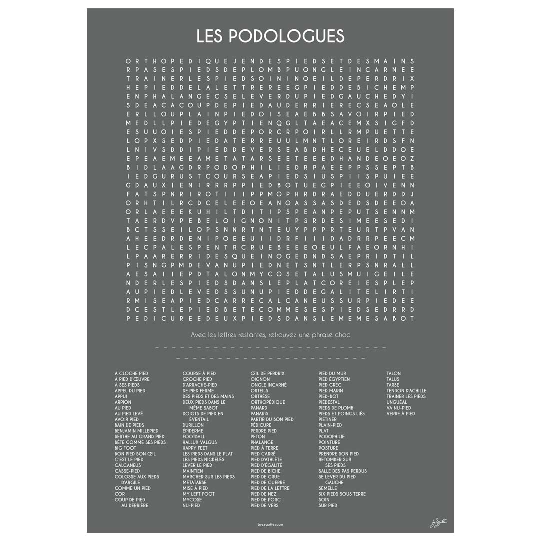 LES PODOLOGUES 70x100 cm