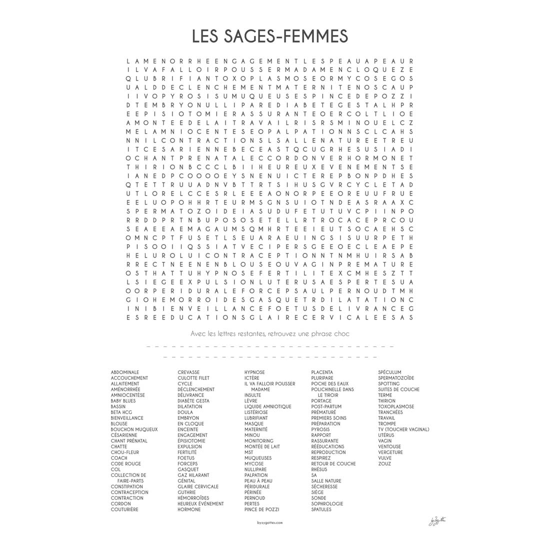 LES SAGES-FEMMES 70x100 cm