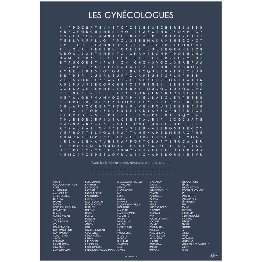 LES GYNECOLOGUES 70x100 cm